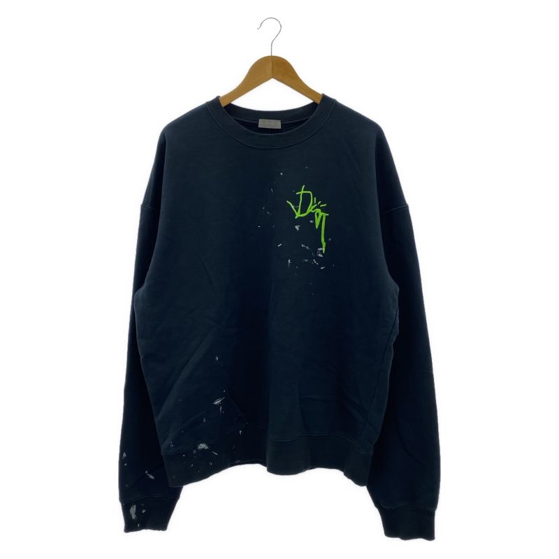 【中古】Dior homme Dior cactus jack 22AW×Travis Scott スウェット サイズXL ブラック 283J679A0531 ディオールホーム[19]