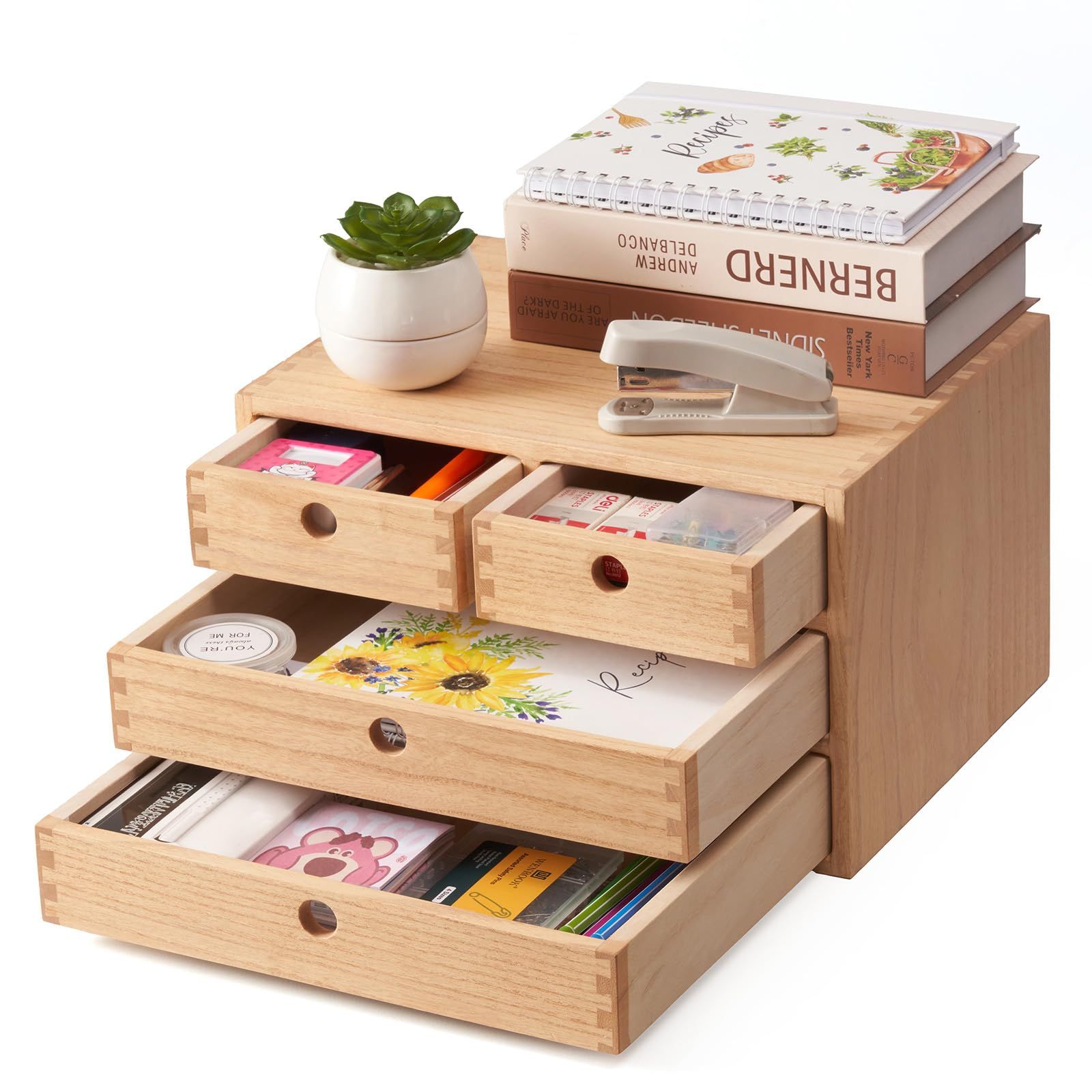 【新品】ミニ チェスト 木製 机上 収納 ケース 引き出し付き 桐製 完成品 蟻組仕様 A4対応 植物オイル塗装仕上げ 3段 ナチュラル 191225ee