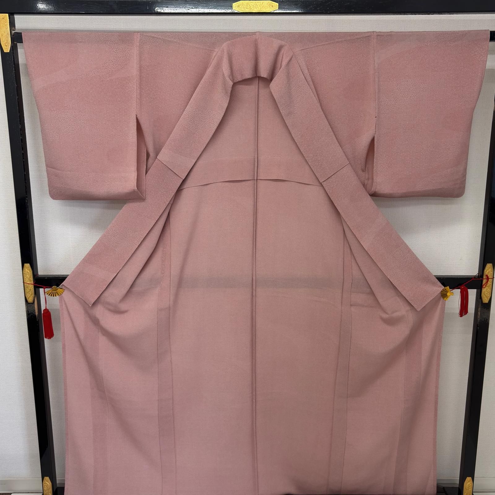 夏着物 絽 江戸小紋 はんなりピンク 上品 着物 MK-9781 - メルカリ
