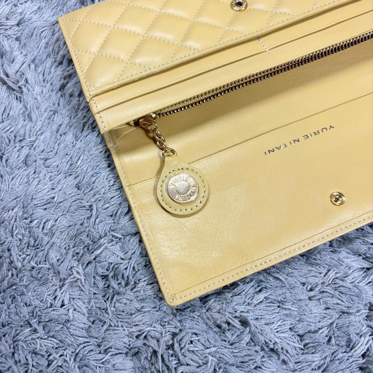 YURIE NITANI ユリエニタニ 長財布 キルティング レザー ファスナー 