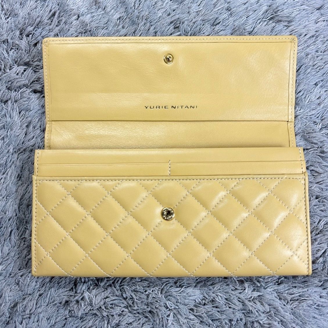 YURIE NITANI ユリエニタニ 長財布 キルティング レザー ファスナー 