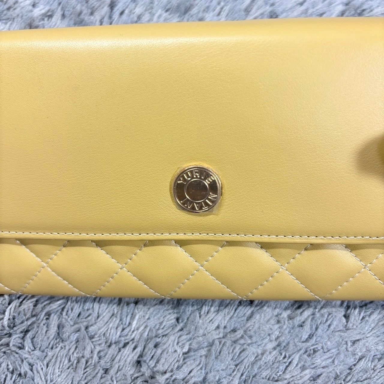 YURIE NITANI ユリエニタニ 長財布 キルティング レザー ファスナー 