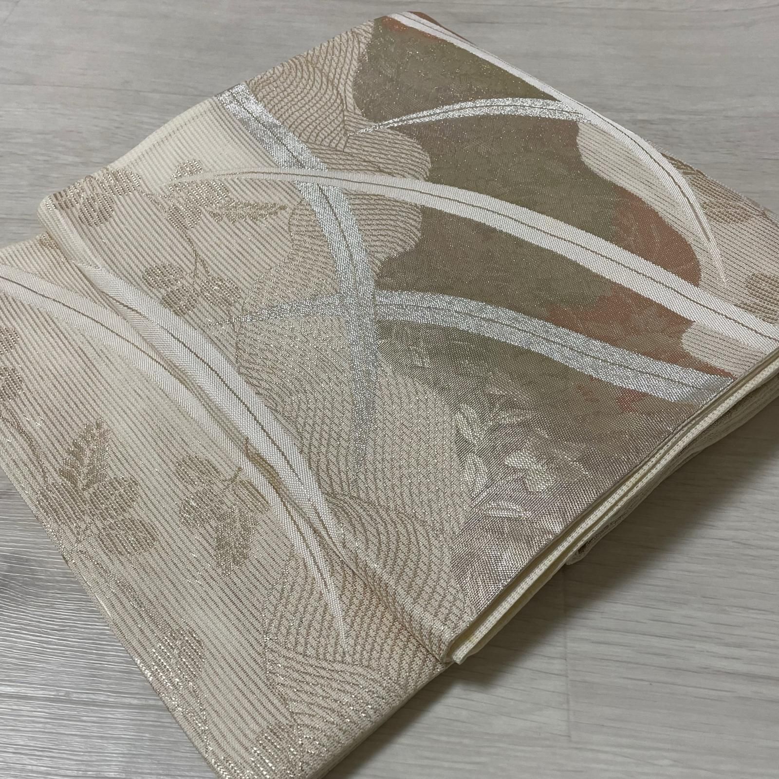 袋帯 絽綴れ 草花模様 美しい織出し 化繊 着物 X-3510 10,212円