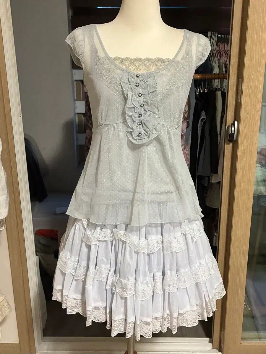 ブルーコア レースフリルセット