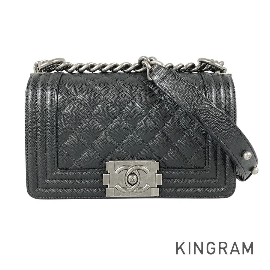 シャネル CHANEL キャビアスキン ショルダーバッグ ssh【中古】