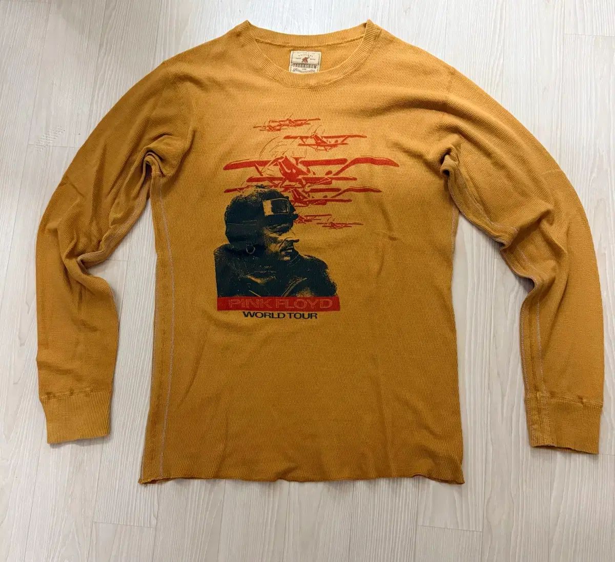 ピンク・フロイド・ワールドツアー・ワッフル・ロングスリーブ・Tシャツ