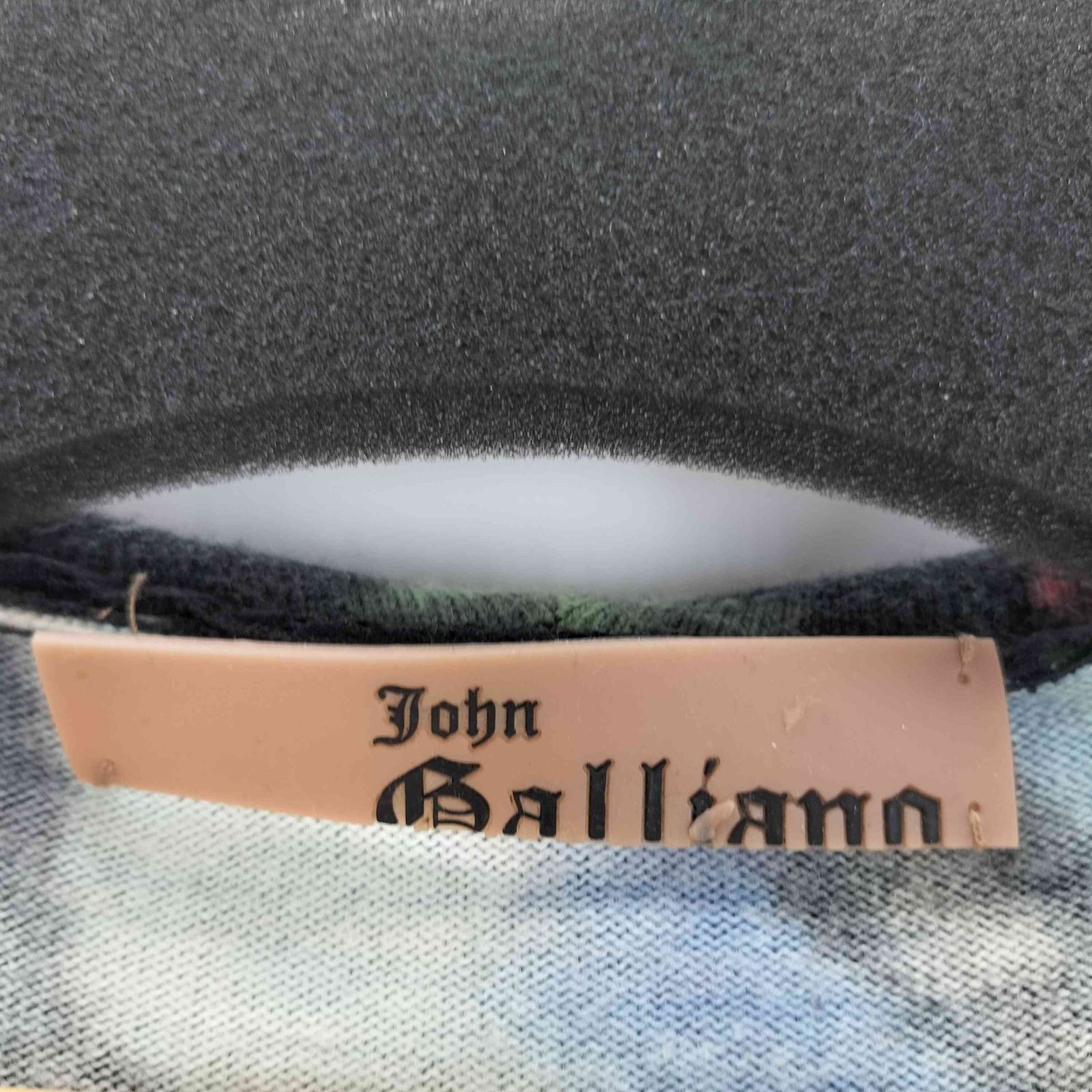 ジョンガリアーノ JOHN GALLIANO 総柄 ダブルジップニットパーカー