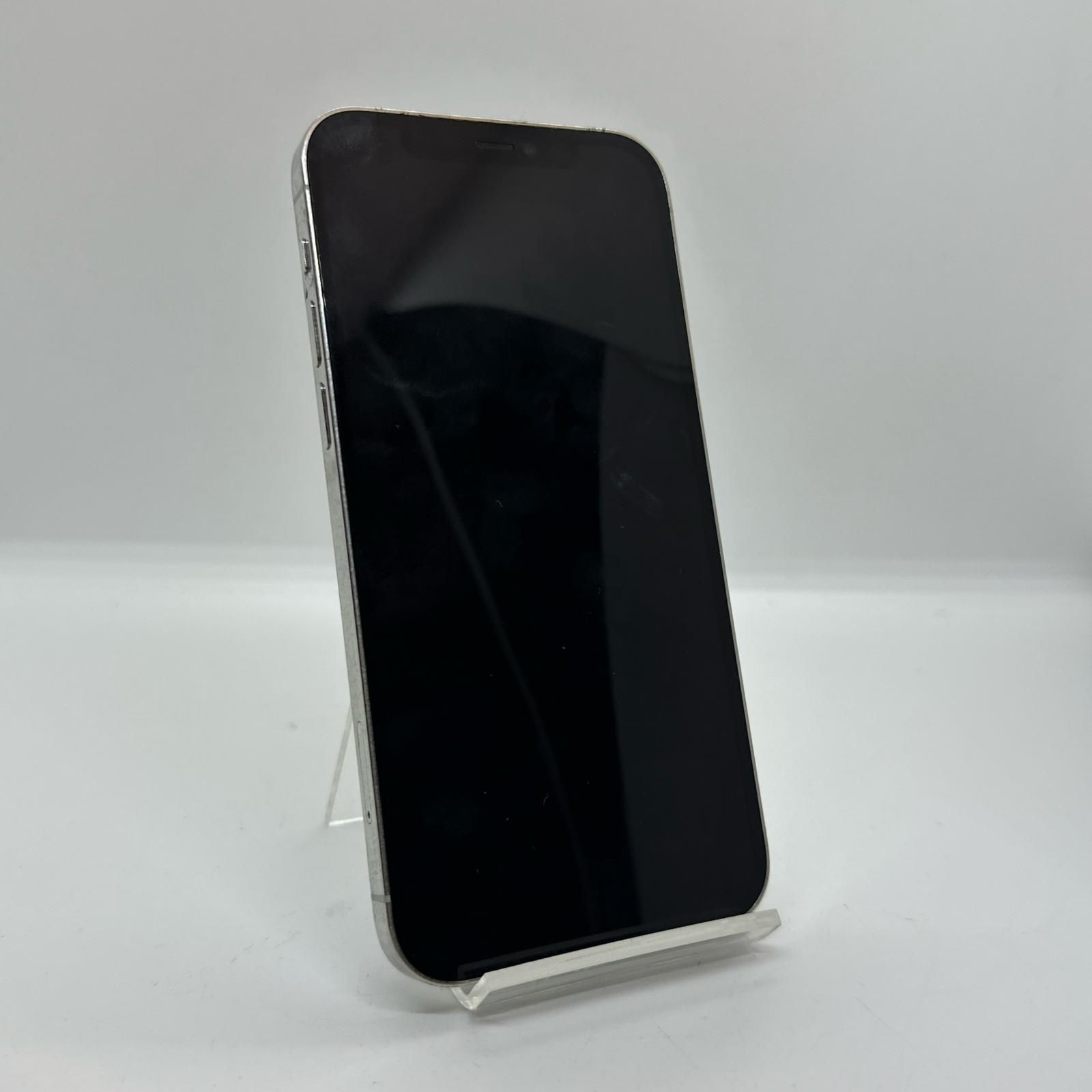 【全額返金保証】【最速発送】 iPhone 12 Pro 128GB シルバー docomo SIMフリー 白ロム 動作確認済 74%