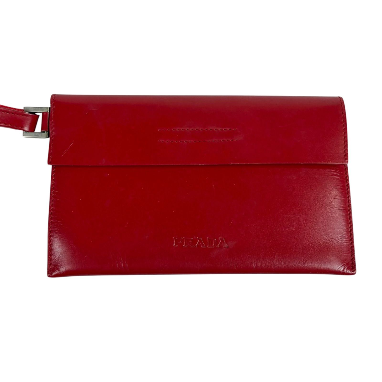 プラダ PRADA ポーチ付き ミニトートバッグ ハンドバッグ パンチング 