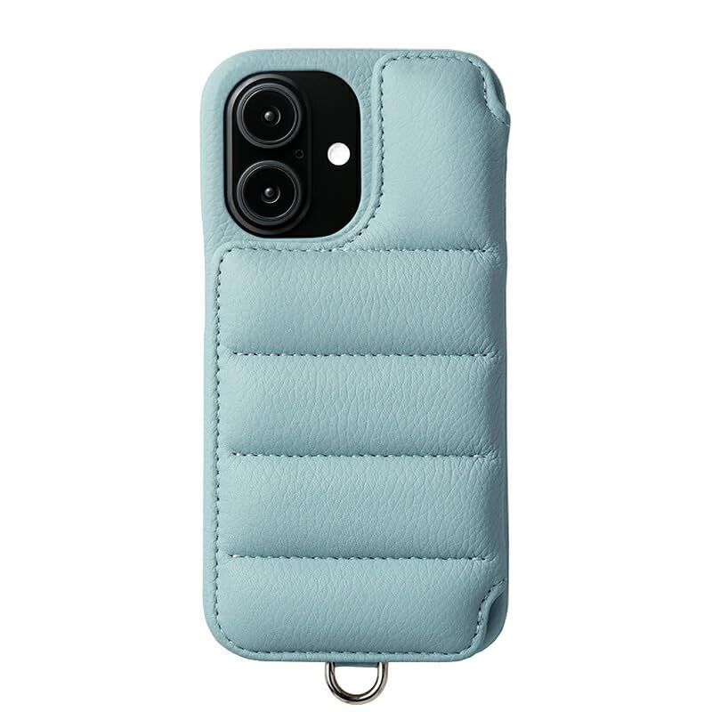 【 DEMIU デミュウ 】 〔 iPhone対応 16用 〕 スマホケース 携帯カバー 背面 手帳型 本革 プレゼント ギフト バロン BALLON 〔 スカイブルー 〕