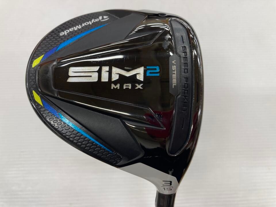 テーラーメイド　【訳あり】SIM2 MAX　15度　ツア-AD　PT-5　Sフレックス　フェアウェイウッド　中古【最短即日発送】