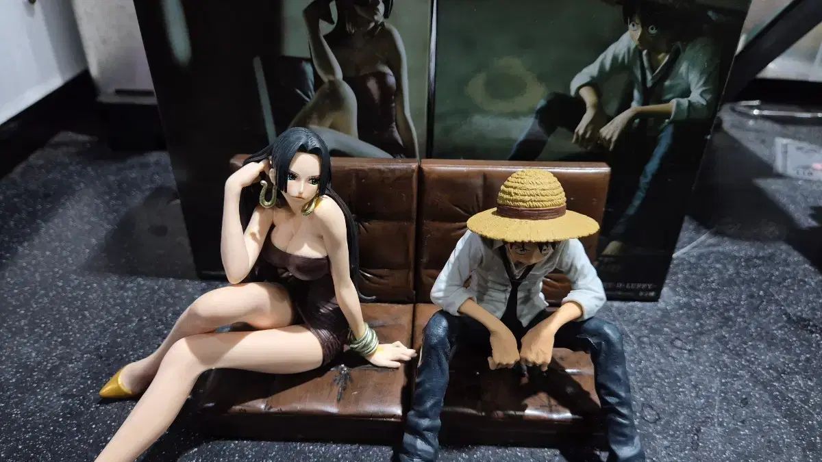 正規品) ONE PIECE フィギュア CXC クリエイター 座位 ハンコック モンキー・D・ルフィ(ルフィ) B レアCOLOR