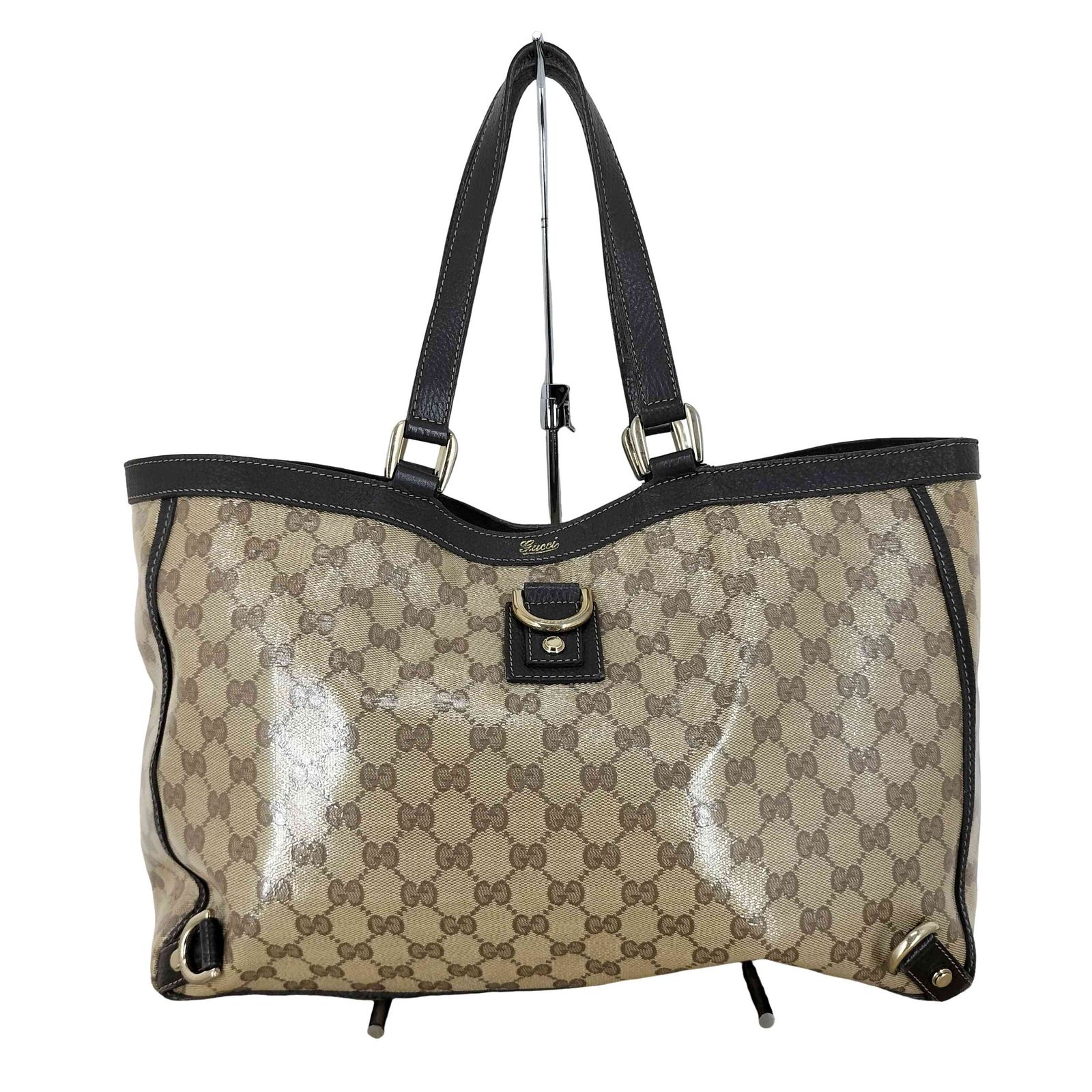 グッチ GUCCI GGクリスタル コーティングキャンバス ハンドバッグ レディース 表記無