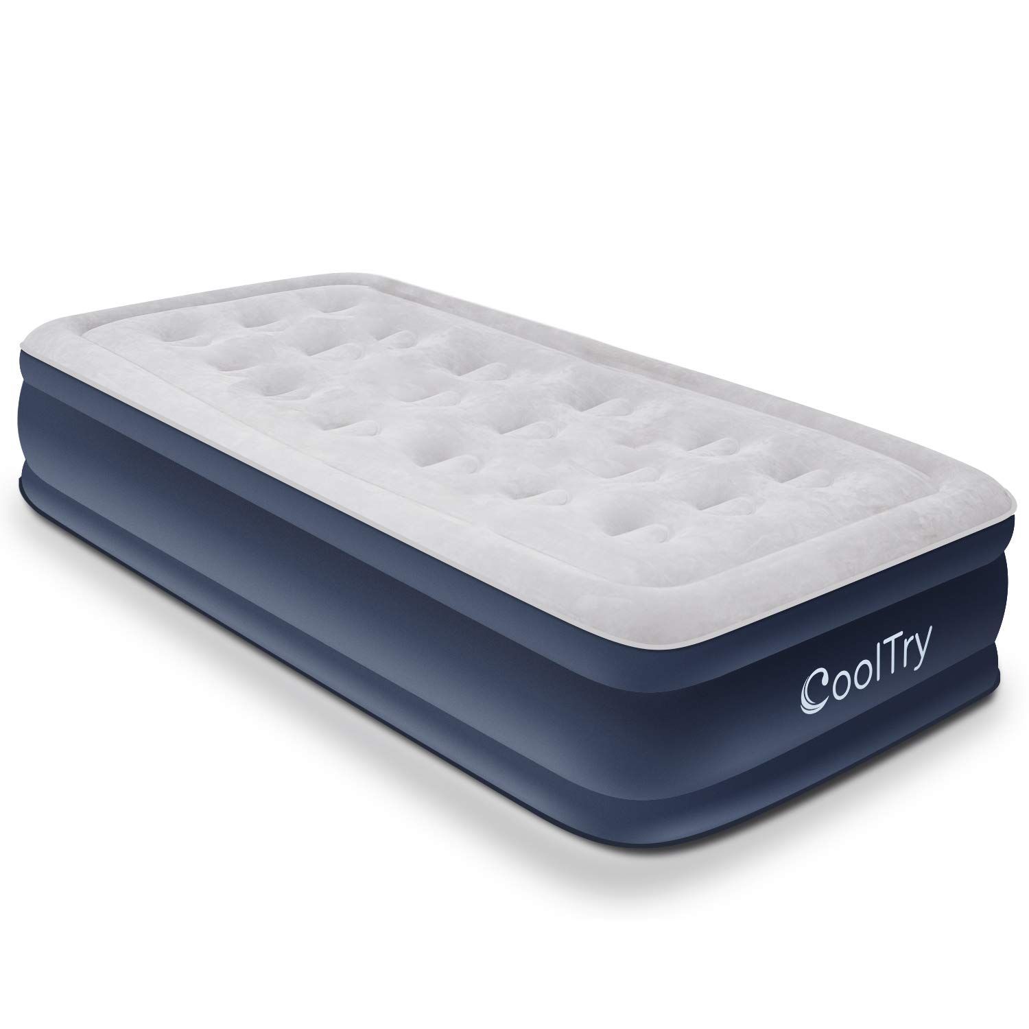 ☆新品☆CoolTry 電動エアーベッド シングル サイズ 耐荷重300kg 長さ190×幅99×厚さ38 エアーマットレス キャンプ 電動ポンプ内蔵 高反発 極厚 膨脹式 折り畳み 収納袋付き 寝具 2b40517b