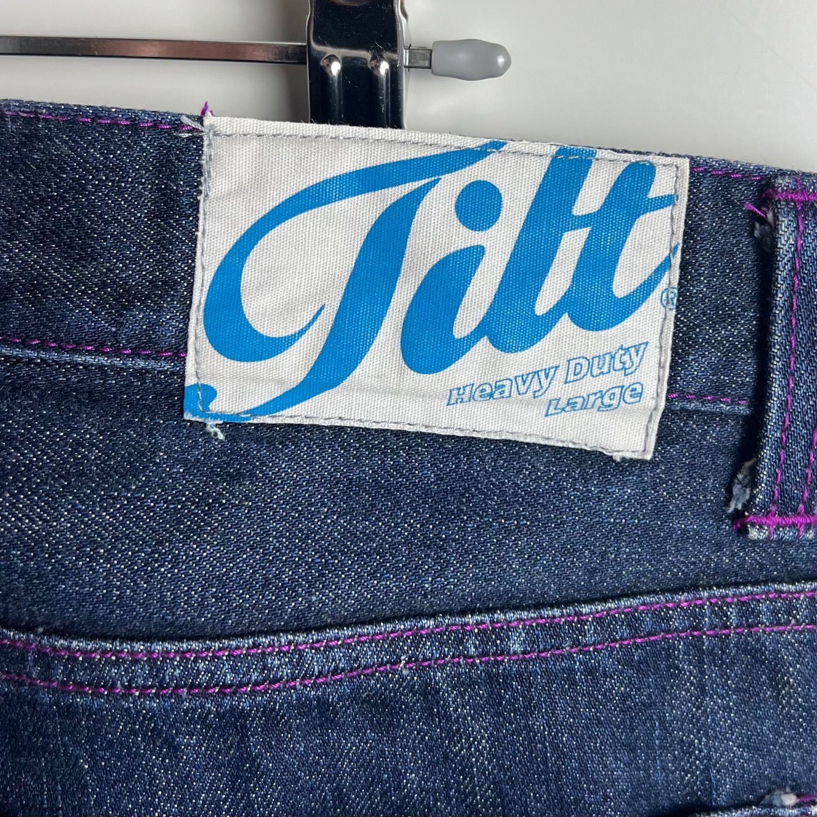 TILT 00s JAPAN archive purple stitch denim pants L TG-003 ティルト 
