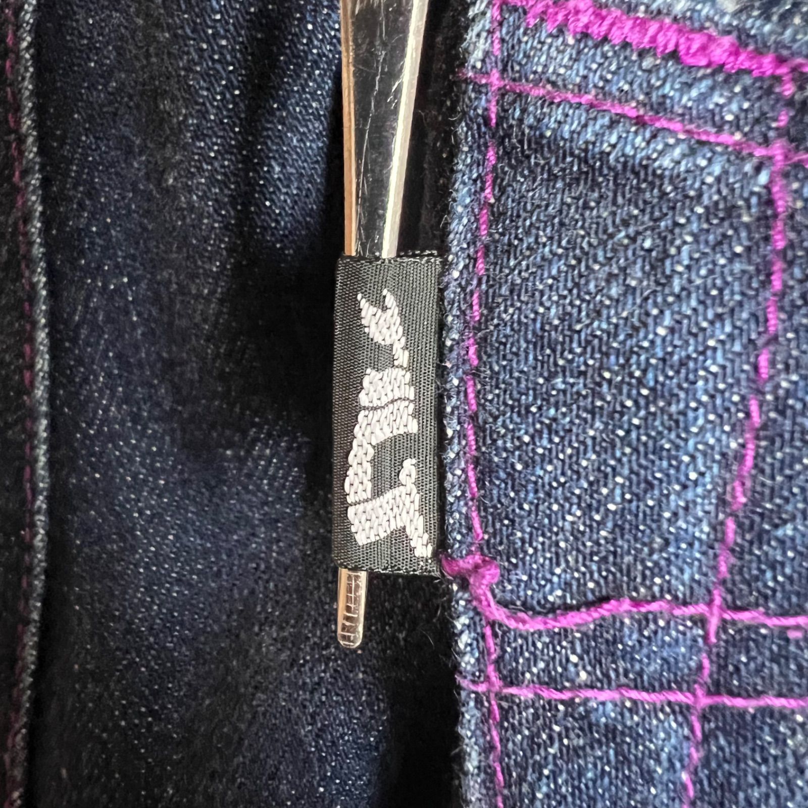 TILT 00s JAPAN archive purple stitch denim pants L TG-003 ティルト 