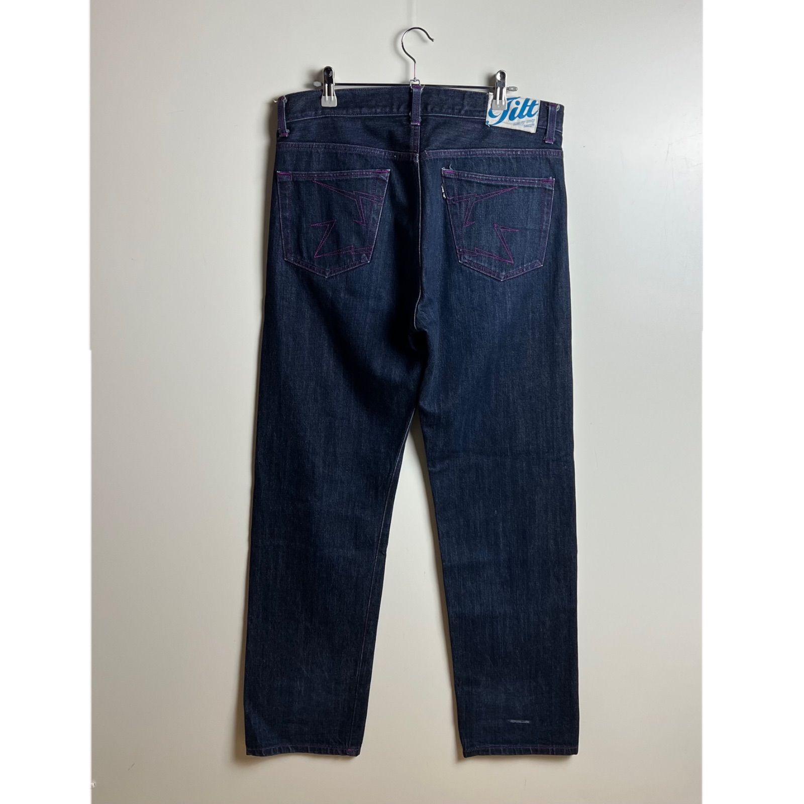 TILT 00s JAPAN archive purple stitch denim pants L TG-003 ティルト