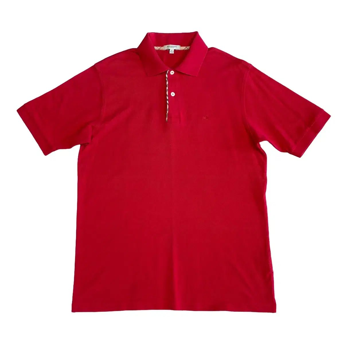 S バーバリー レッド カラ 半袖Tシャツ
