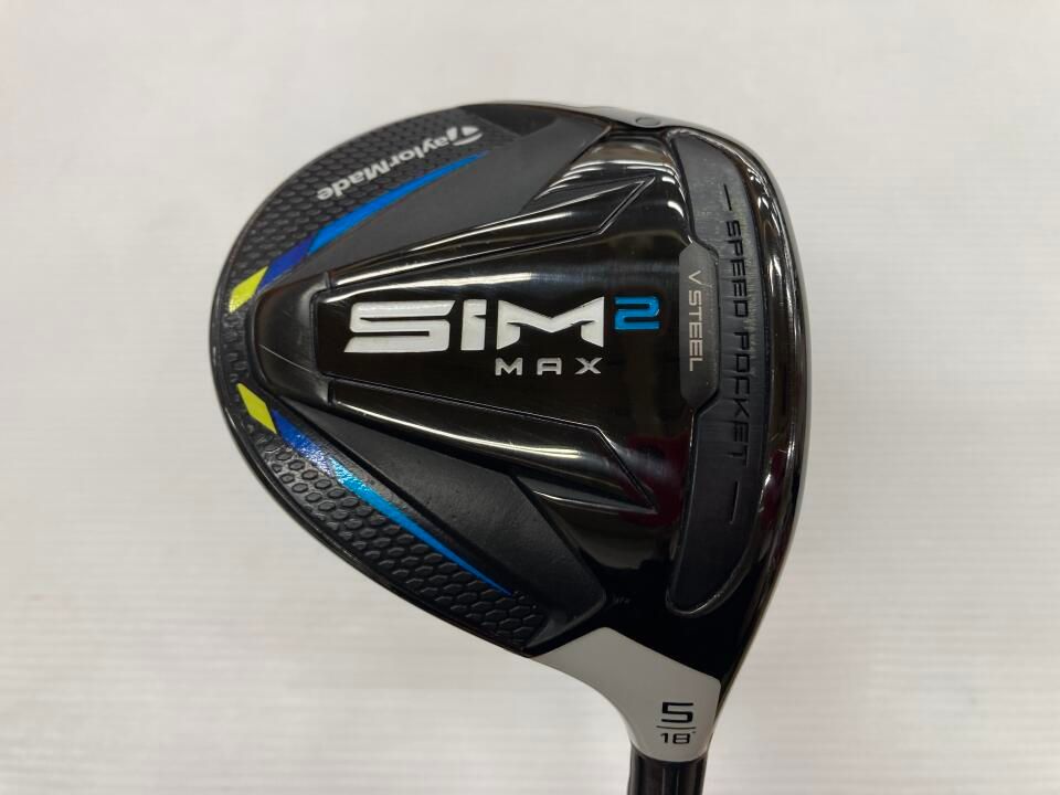 テーラーメイド　【訳あり】SIM2 MAX　18度　ツア-AD　PT-6　Sフレックス　フェアウェイウッド　中古【最短即日発送】