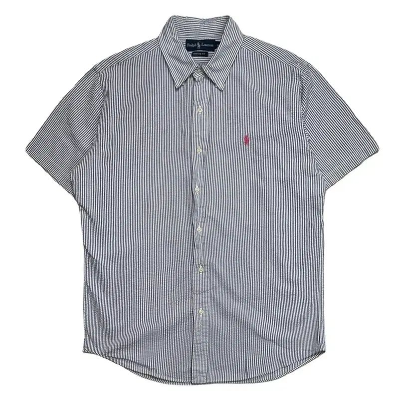 RALPH LAUREN シアサッカー ストライプ PK シャツ L
