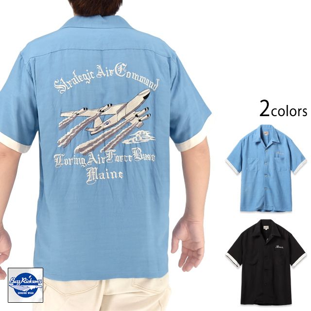 ボウリングシャツ「STRATEGIC AIR COMMAND」◆BUZZ RICKSON'S