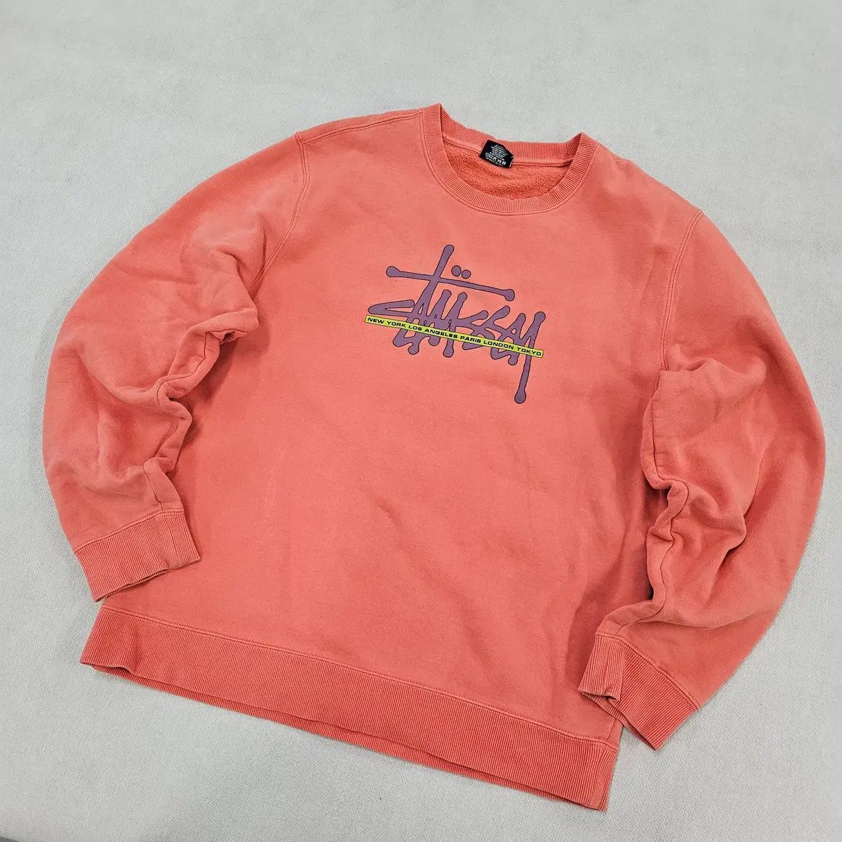 L STUSSY ステューシー インターナショナル クルーネック スウェット 0608Y2
