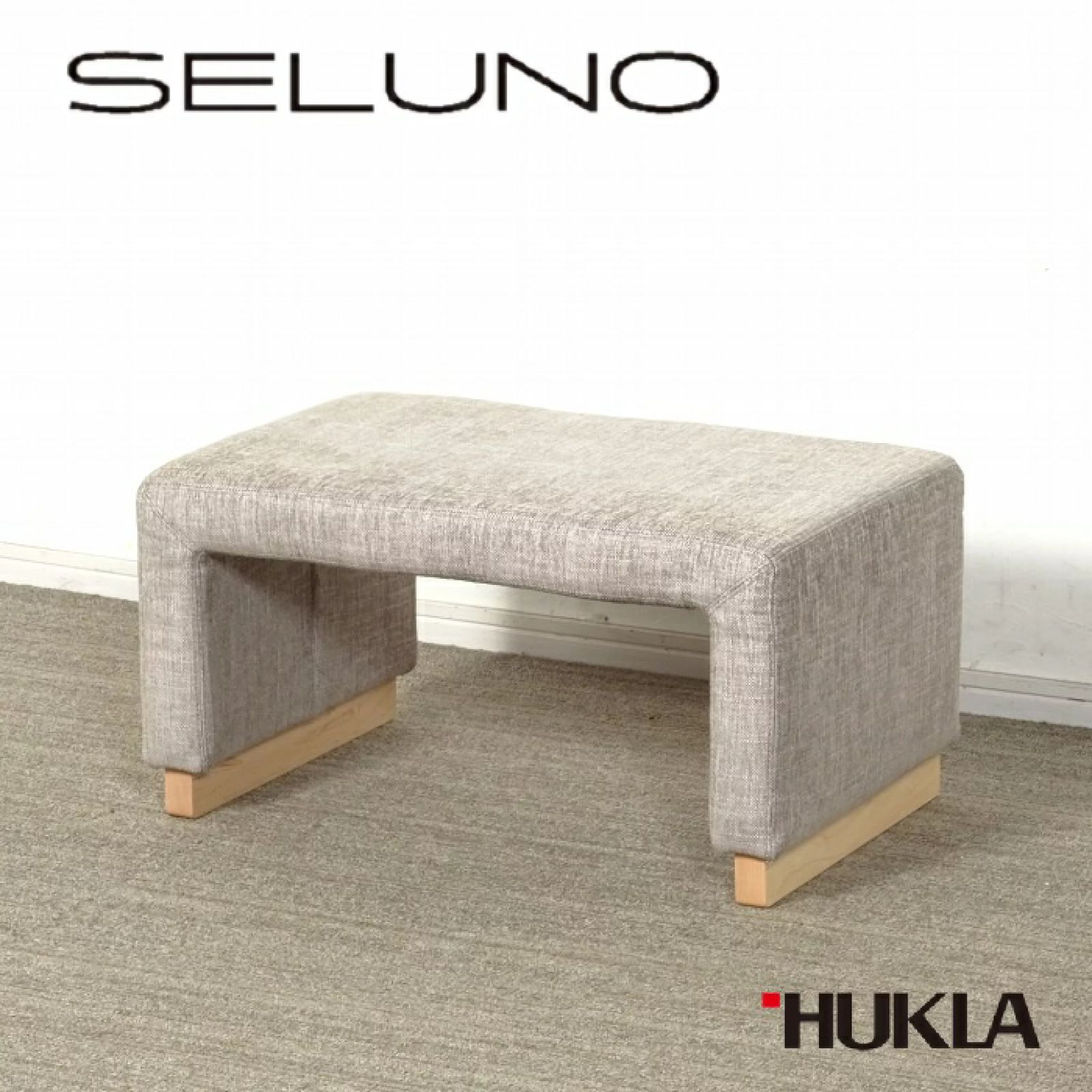 ◾︎SELUNO◾︎ 【展示美品】HUKLA フクラ N770B スツール オットマン S / ファブリック 8万 x569