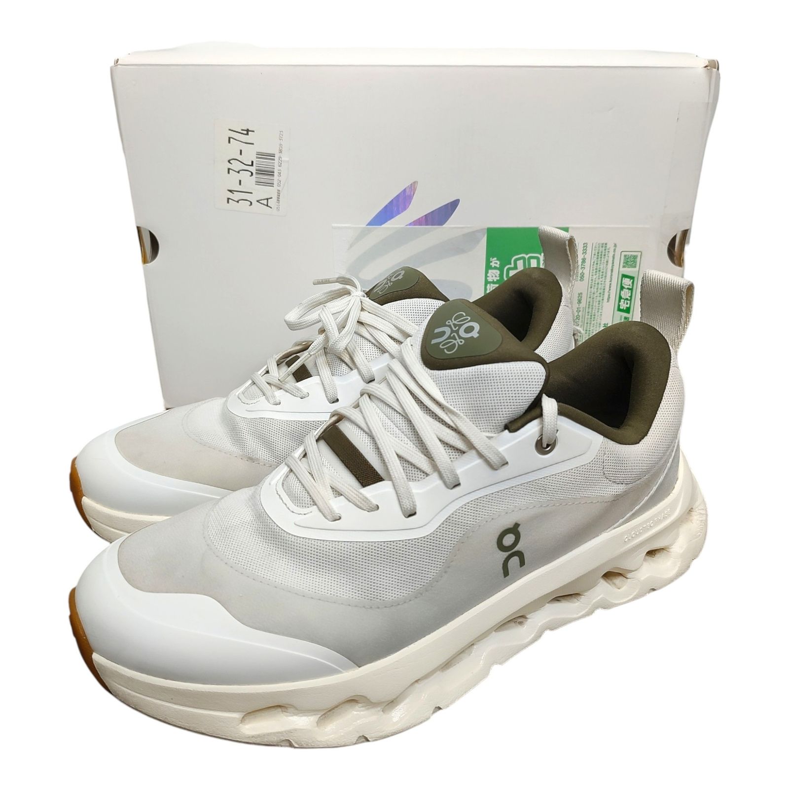 LOEWE ロエベ × On Cloudtilt 2.0 White/Khaki スニーカー 3ME10693507 28 ホワイト×カーキー メンズ
