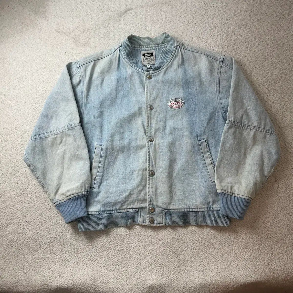 100 リーバイス 80s ハン(HAN)丸のまま ヴィンテージ デニム ma-1ジャケット