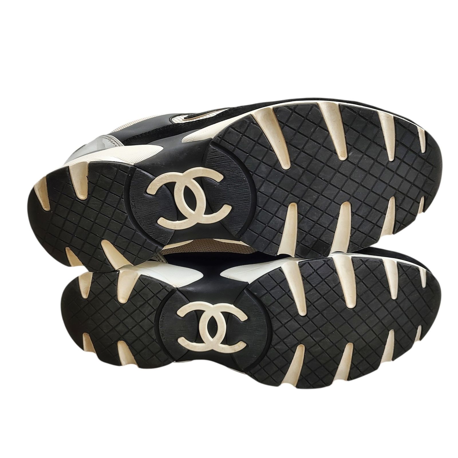 CHANEL シャネル ココマーク レザースエード ローカット スニーカー