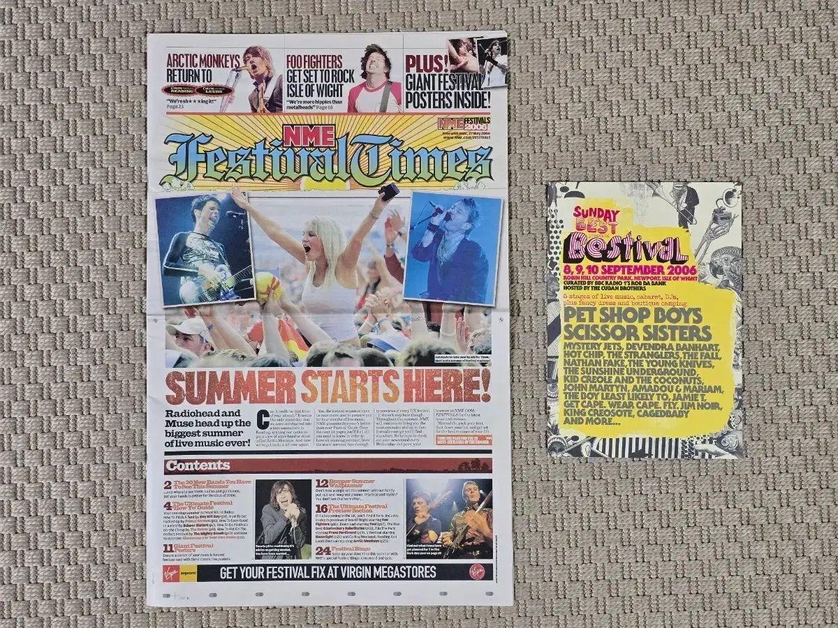 雑誌 マガジン Magazine NME Festival Times ー SUMMER STARTS