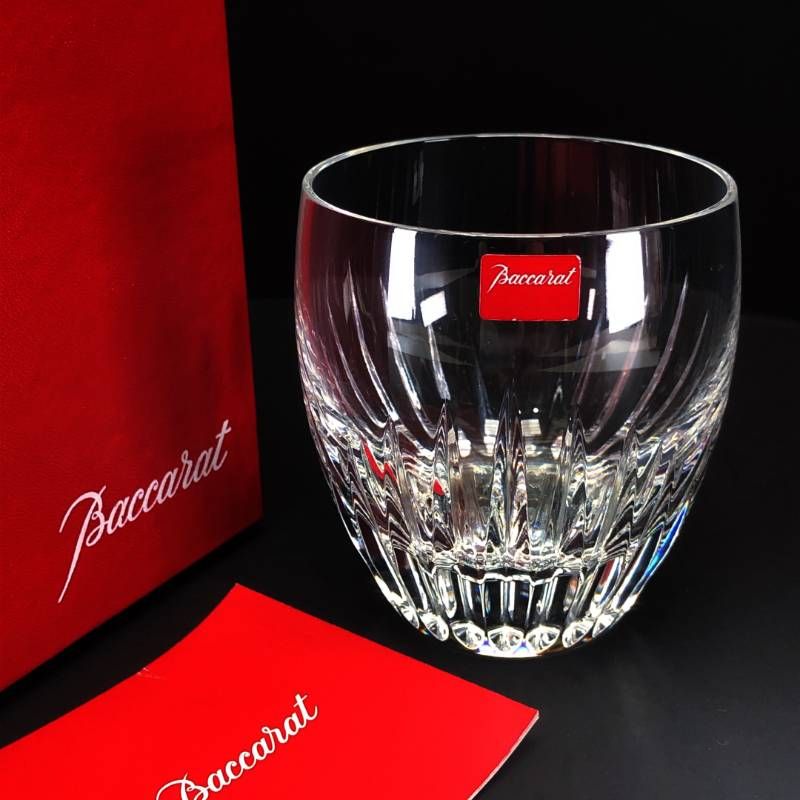 【美品・箱付き】Baccarat バカラ／マッセナ タンブラー／クリスタルグラス／クリア／BC635