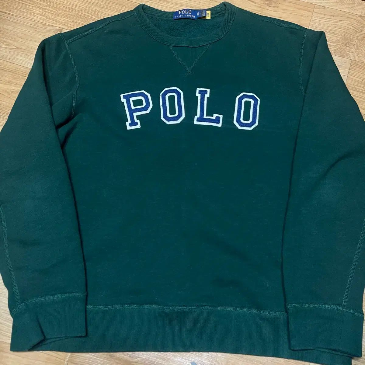 ポロ新モデル POLOロゴ スウェット ダークグリーン XLサイズ (110サイズ)
