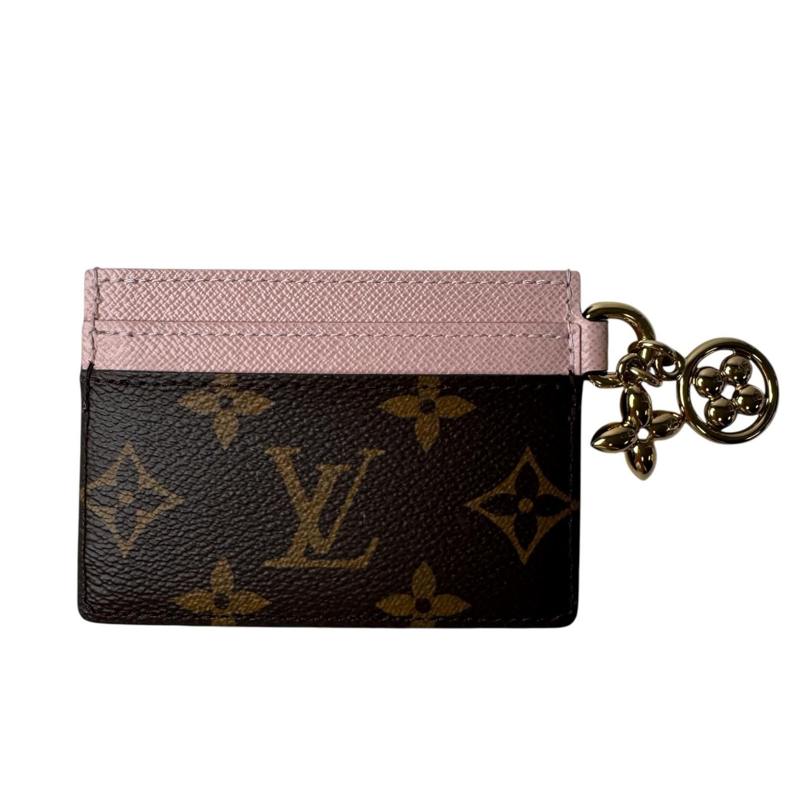 美品 ルイ ヴィトン LOUIS VUITTON ポルト カルト LV チャーム カードケース M82739 IC レディース