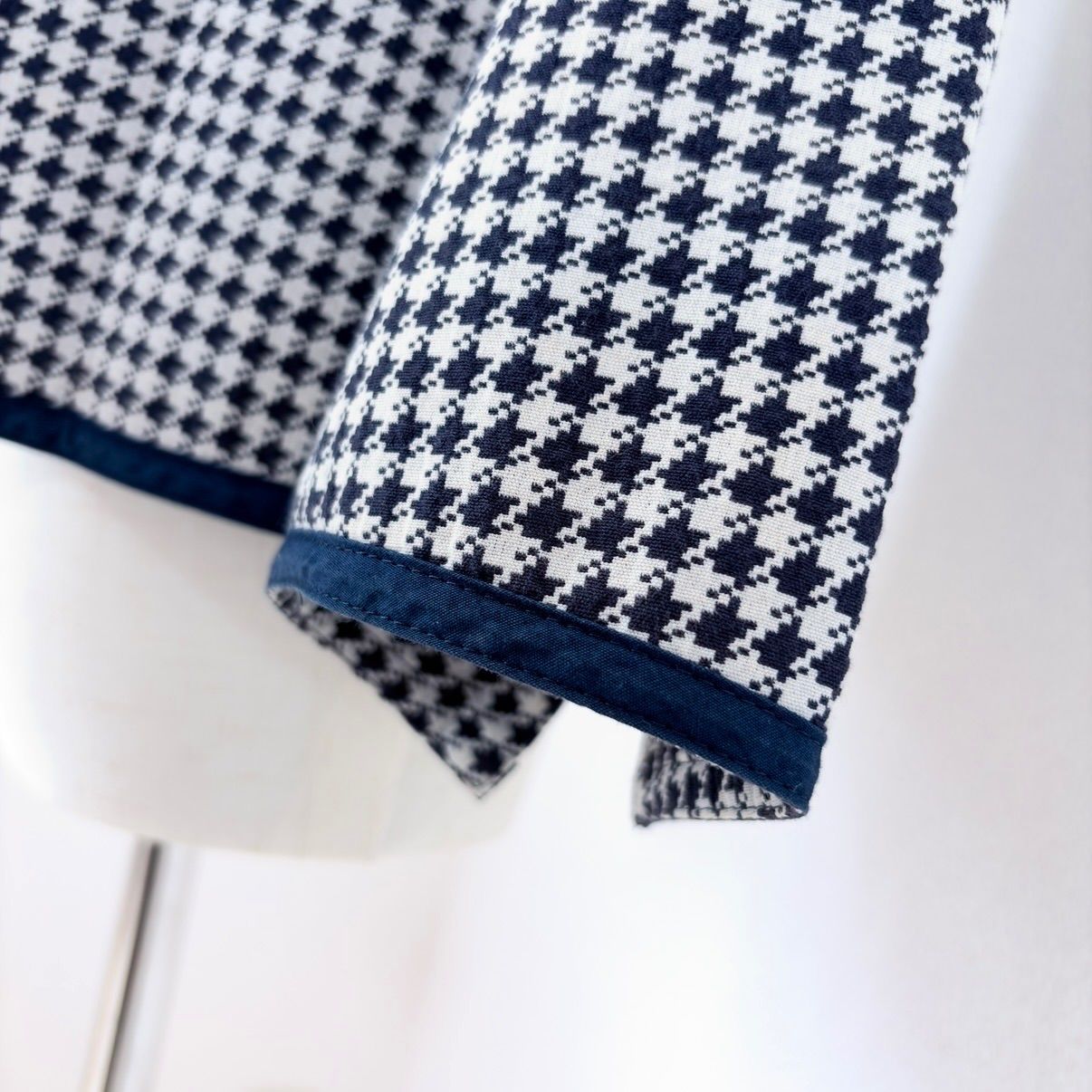 最高級白タグ Max Mara マックスマーラ ハウンドトゥース 千鳥格子柄 