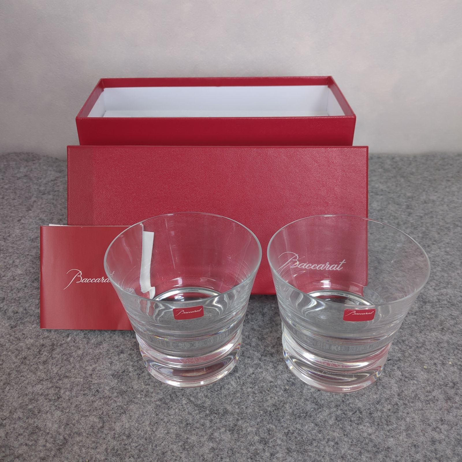 Baccarat ペアロックグラス 未使用品