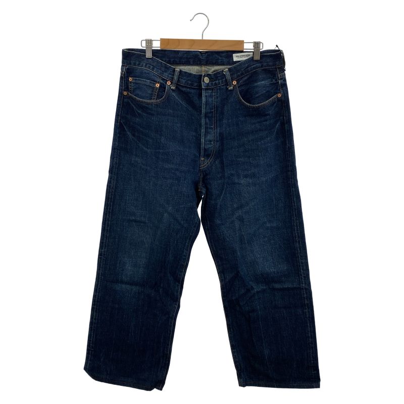 【中古】RON HERMAN DENIM 3820600003 ワイドデニムパンツ ボタンフライ 33 ロンハーマン[92]