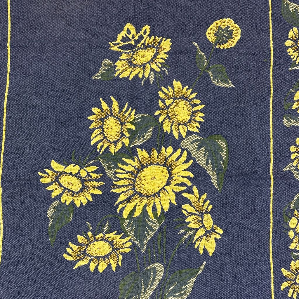 vintageラグ ブランケット マルチカバー タペストリー ひまわり サン