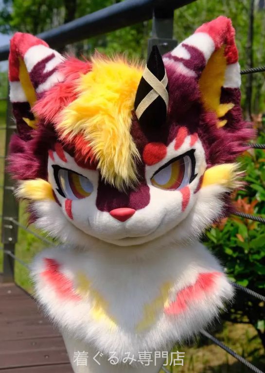 犬　猫　着ぐるみ ヘッド全頭　ヘッド ケモノ ファースーツ ぬいぐるみ コスプレ コスチューム Kurumi 一点物 C551