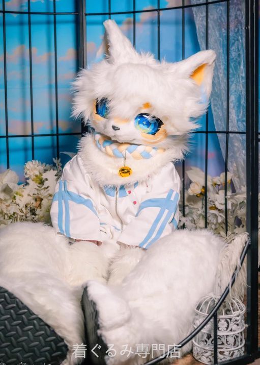 犬 猫 着ぐるみ ヘッド全頭 ヘッド ケモノ ファースーツ ぬいぐるみ コスプレ コスチューム Kurumi 一点物 C552