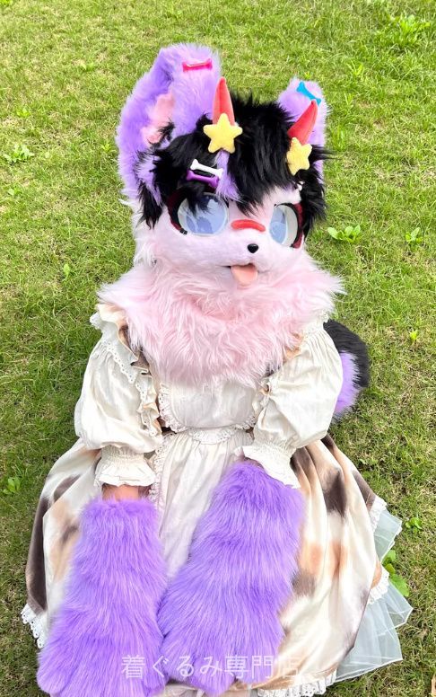犬　猫　着ぐるみ ヘッド全頭　ヘッド ケモノ ファースーツ ぬいぐるみ コスプレ コスチューム Kurumi 一点物 C555