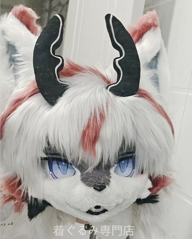 犬　猫　着ぐるみ ヘッド全頭　ヘッド ケモノ ファースーツ ぬいぐるみ コスプレ コスチューム Kurumi 一点物 C558