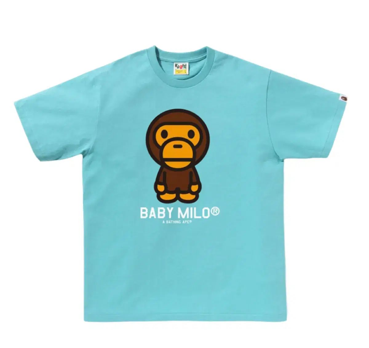 A BATHING APE アベイシングエイプ ベイビー マイロ Tシャツ ブルー XL