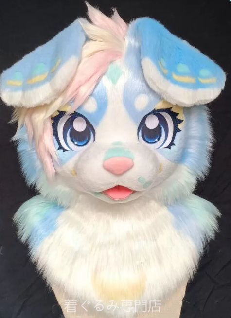 犬　猫　着ぐるみ ヘッド全頭　ヘッド ケモノ ファースーツ ぬいぐるみ コスプレ コスチューム Kurumi 一点物 C562