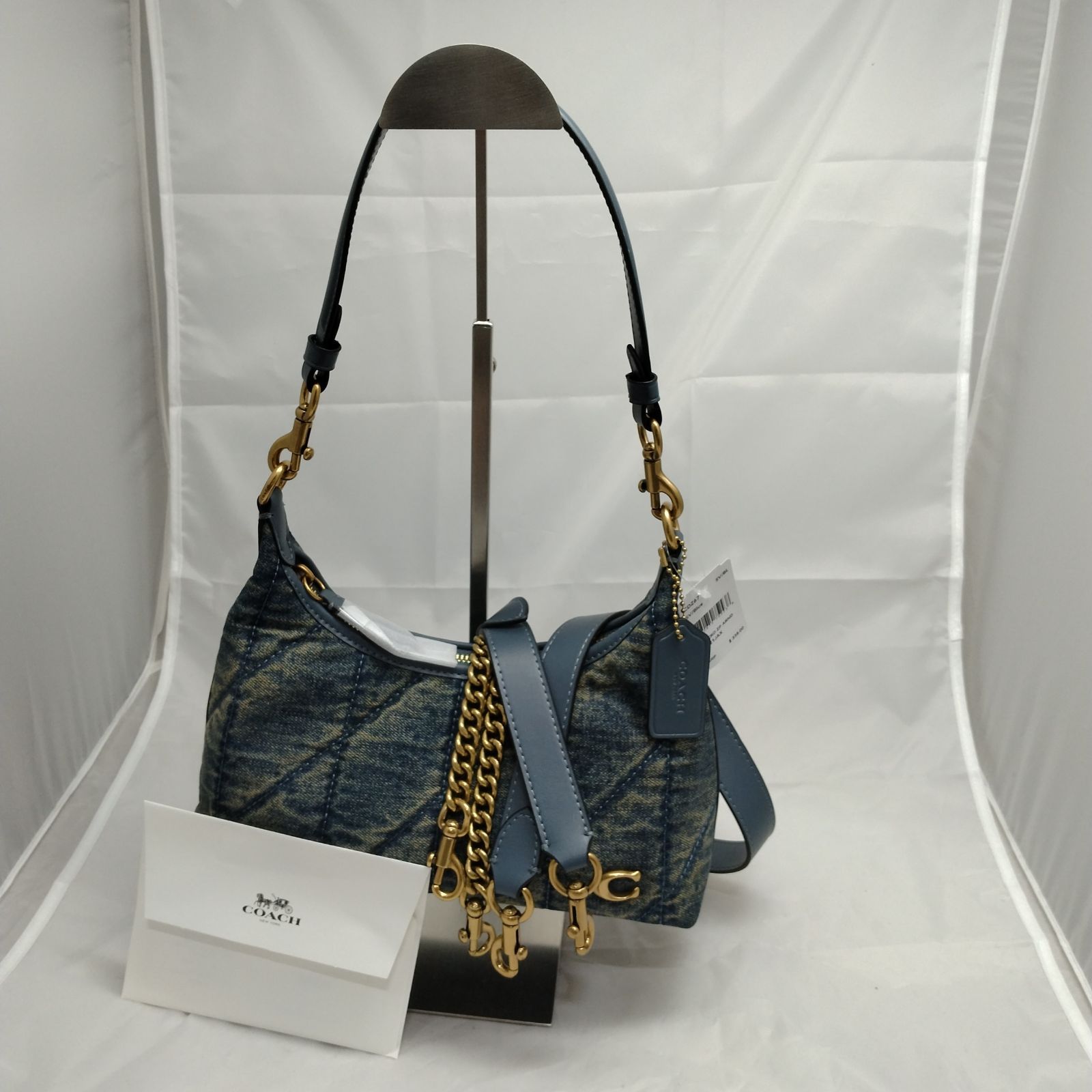 新品未使用】 COACH ジュリエット ショルダー バッグ 25・デニム 
