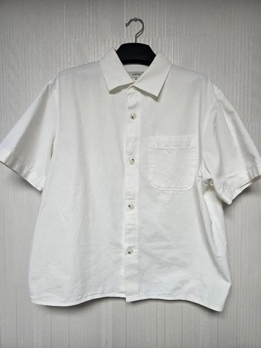 SYSTEM homme 白 半袖 シャツ