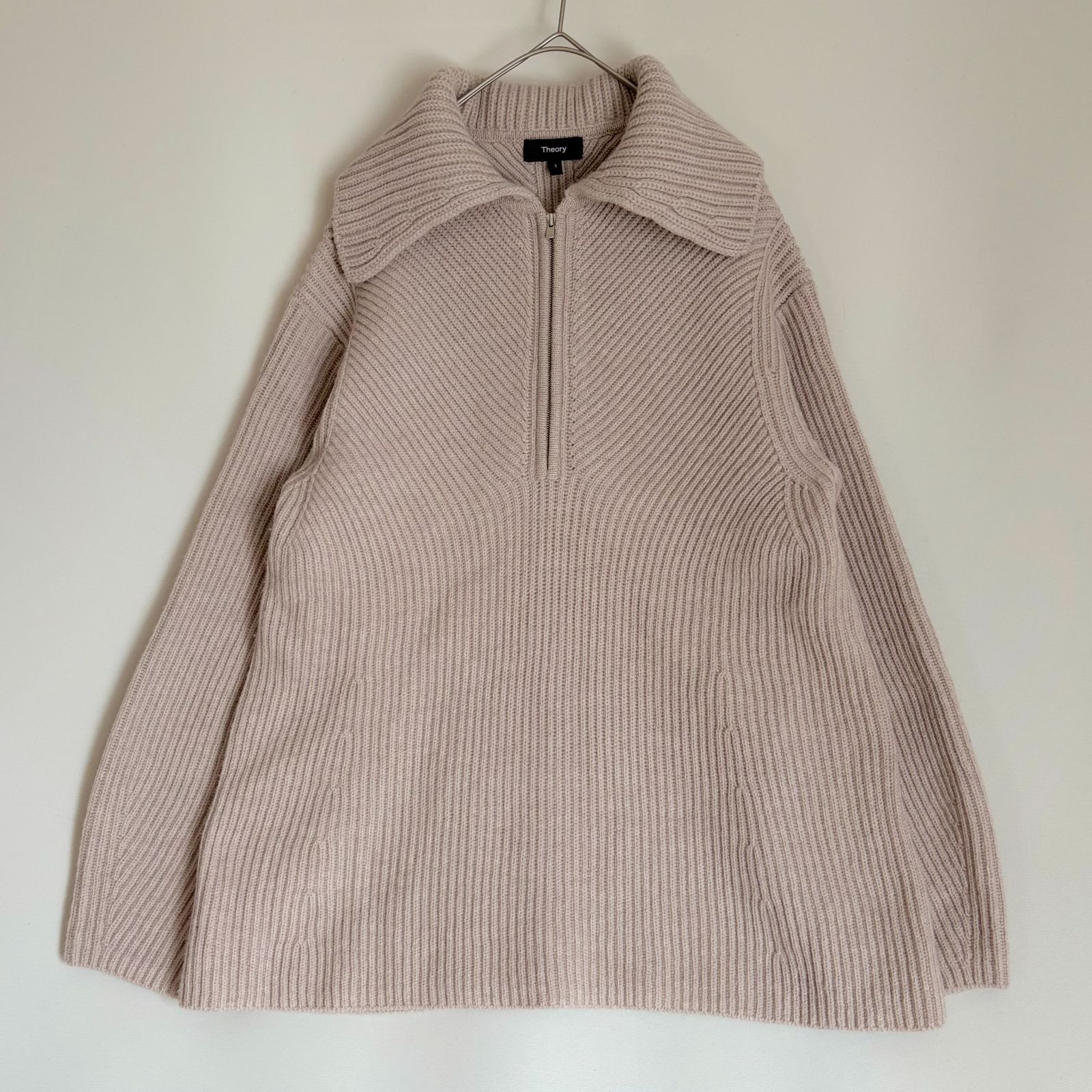 セオリー　theory　カシミア混　MOVING　RIB　ZIP / SOFT WOOL CASH　ハーフジップ