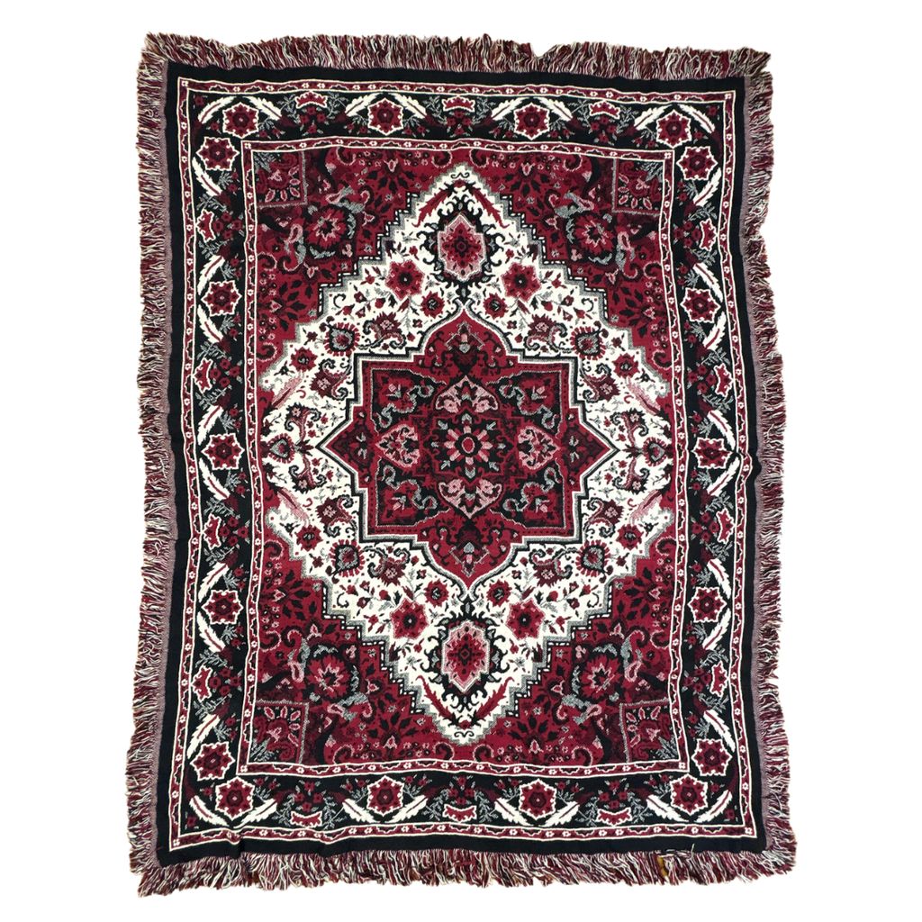 vintageラグ ブランケット マルチカバー タペストリー 幾何学模様 花 フラワー ボタニカル Rug Blanket Boho 2934