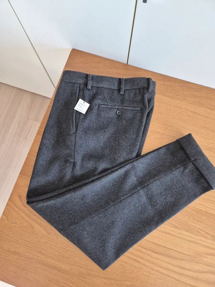 新品 Porter Classic（ポータークラシック）テーラード カシミア パンツ チャコール グレー M