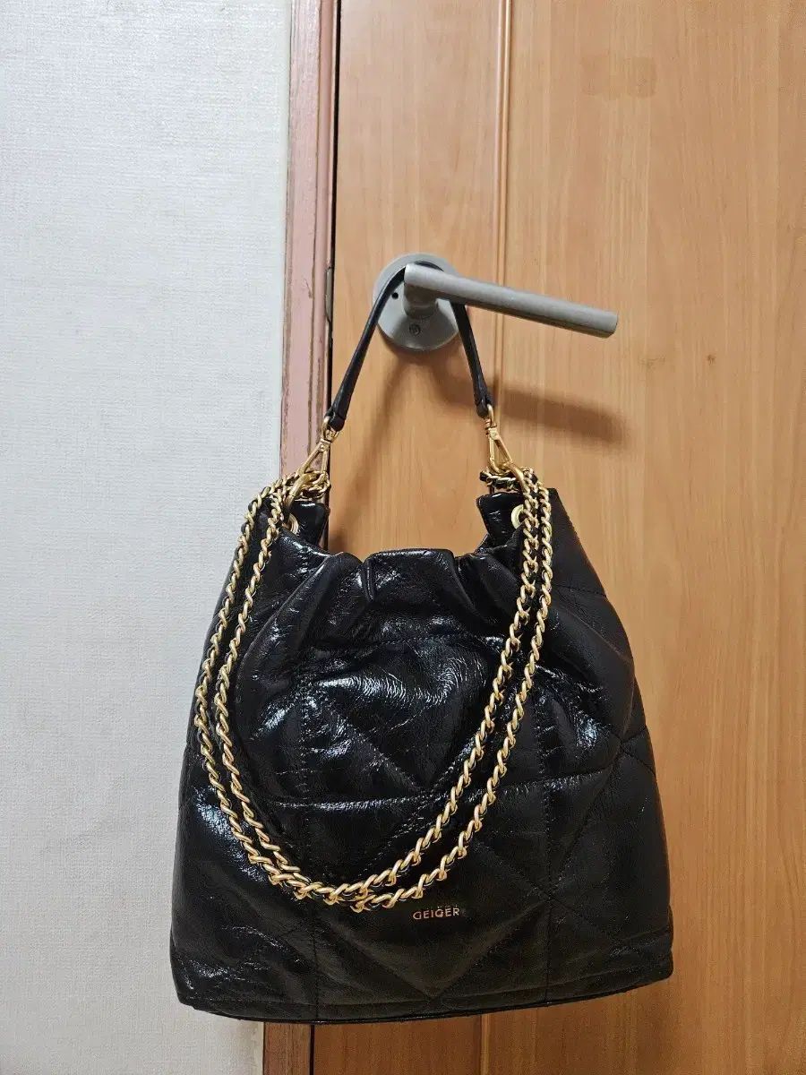 GEIGER キルティング チェーン ショルダーバッグ ブラック